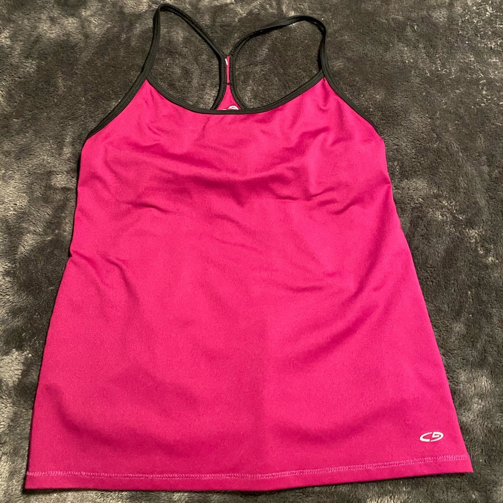 Hot pink champion workout sleeveless